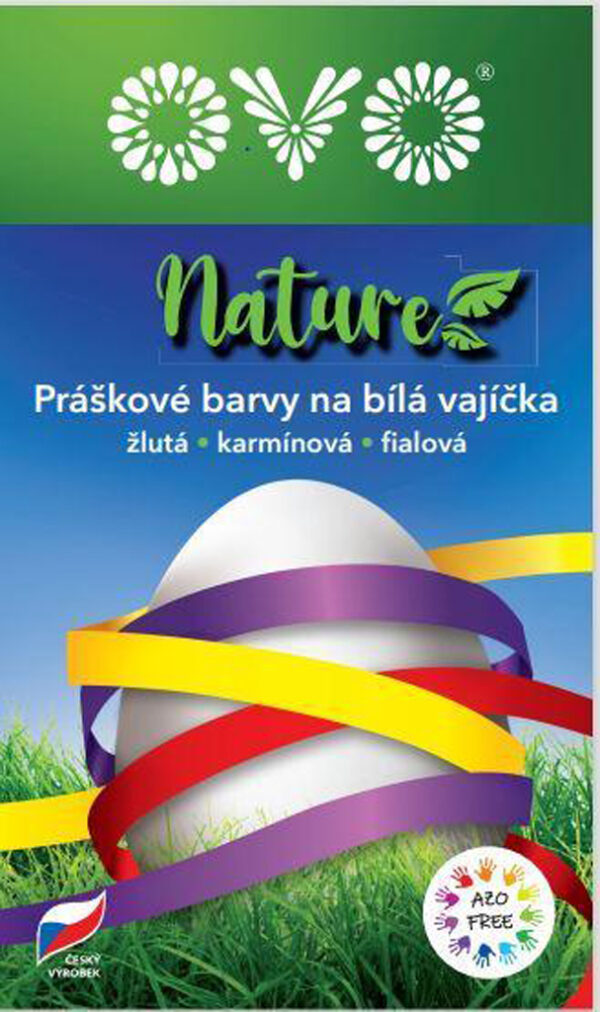 Barvy na velikonoční vajíčka OVO nature ŽLUTÁ