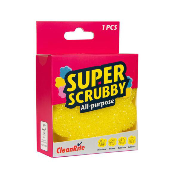 CLEANRITE SUPER SCRUBBY houbička 1ks 10x4cm