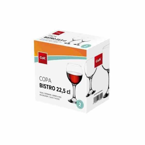 Cegeco Sklenice na víno CoK Bistro 225ml 2ks