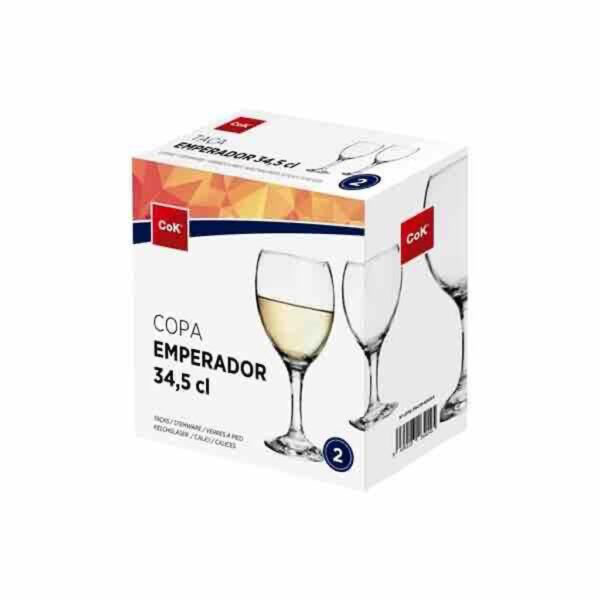 Cegeco Sklenice na víno CoK Emperador 345ml 2ks