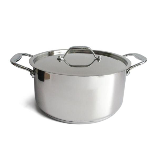 Nerezový kastrol s poklicí KITCHISIMO chef ø24cm 5l