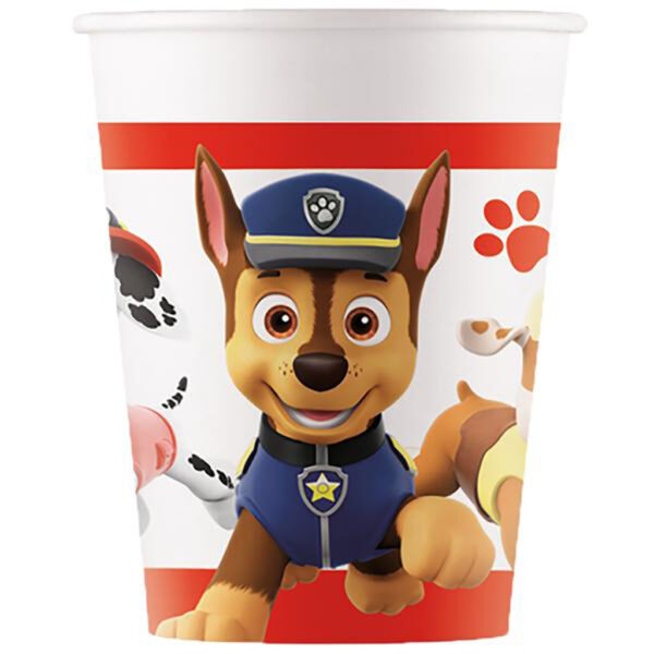 PROCOS Papírový kelímek 200ml Paw patrol 8ks