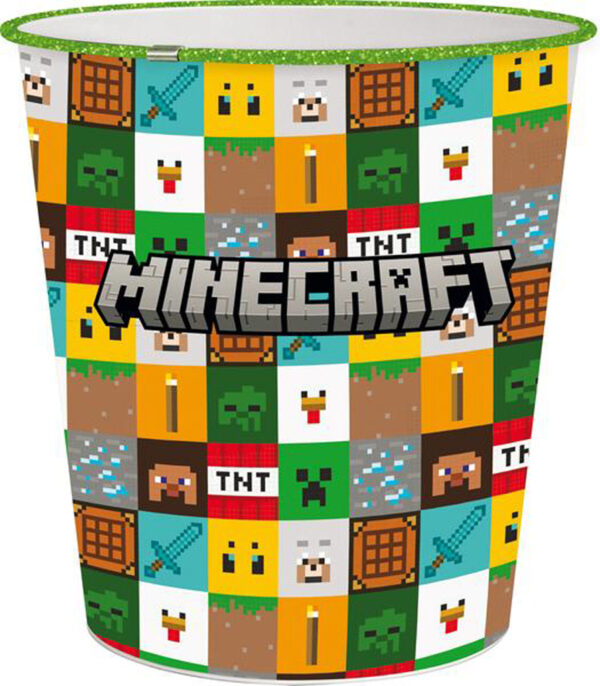 STOR Plastový odpadkový koš Minecraft 5l