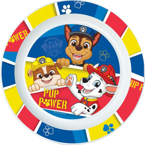 STOR Plastový talíř Paw Patrol 22cm modrý