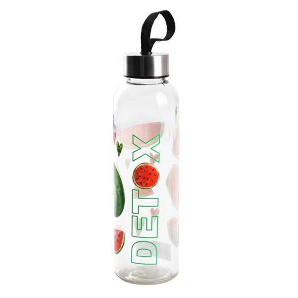 Skleněná láhev s víčkem TORO Detox 500ml