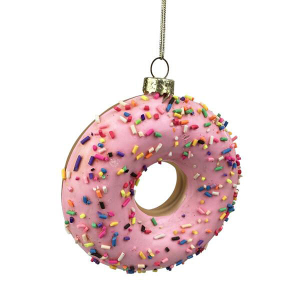 Skleněná vánoční ozdoba TORO 11cm donut